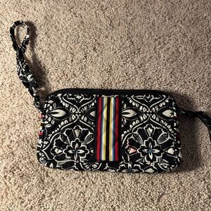 Vera Bradley Black and White Clutch with Wristlet